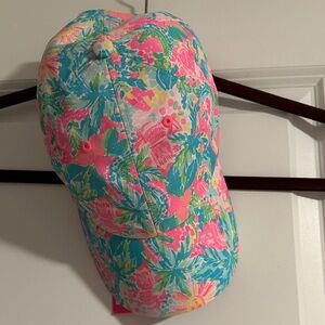 Lilly Pulitzer Pink and Blue Floral Cap